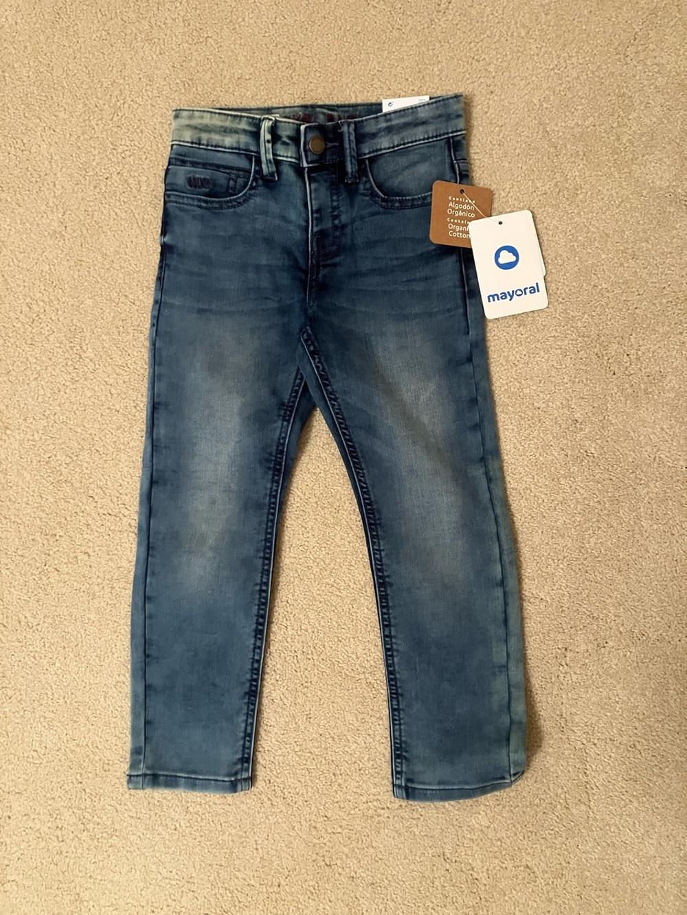 NWT Boys Mayoral Blue Skinny Jeans